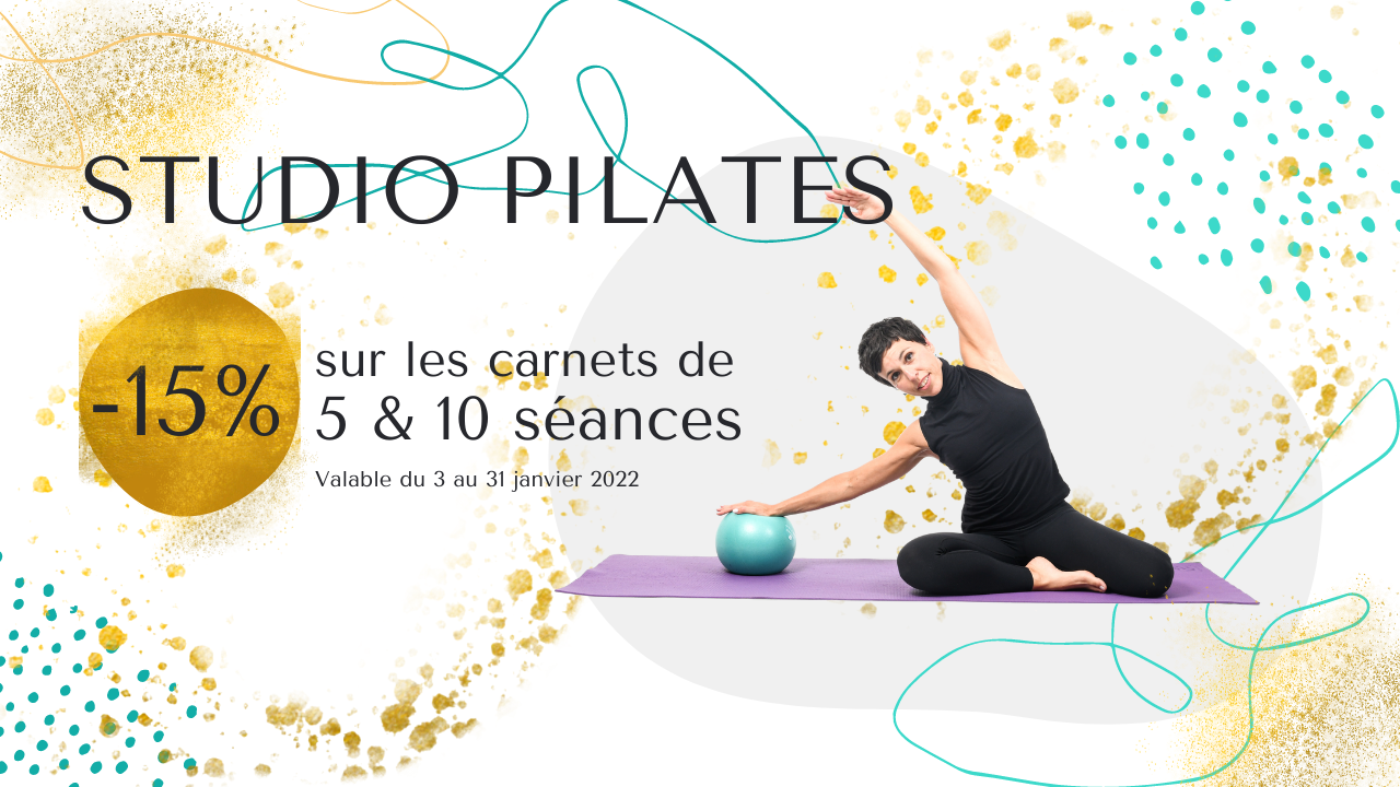 - 15% de remise sur les cours PILATES en studio