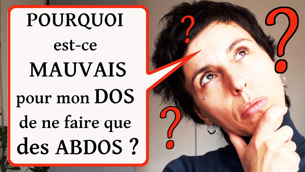 pourquoi faire des abdos peut être mauvais pour mon dos?